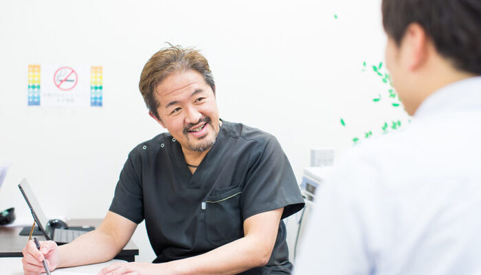 池田理事長と患者様の会話