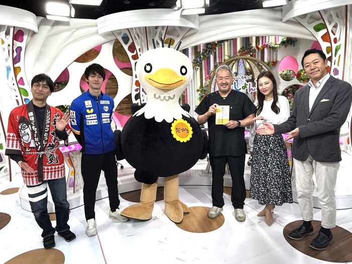 TV番組出演時の集合写真